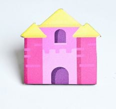 Handmade Acacia Wood Castle Cupboard Handle Set